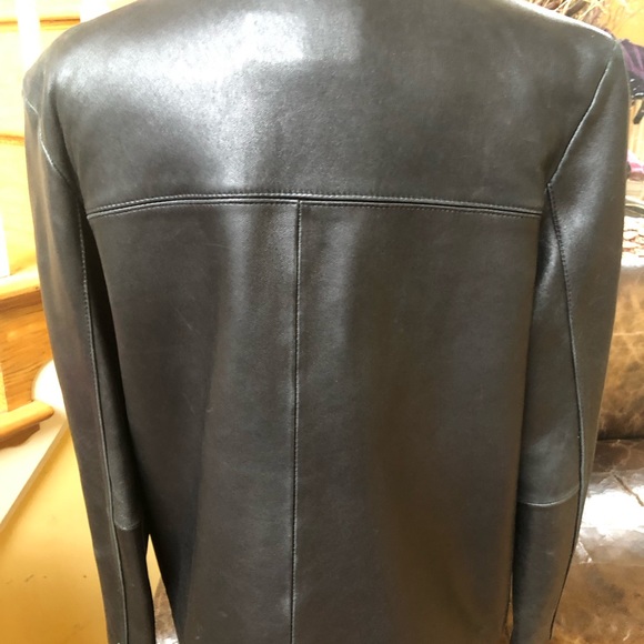 Isabela Kristina Black Leather Coat M - Picture 4 of 7